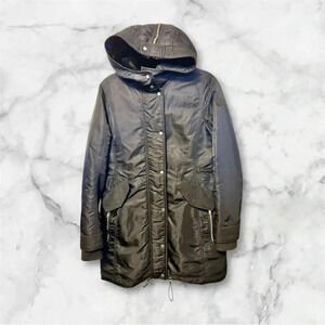 Abercrombie & Fitch water resistant black winter coat jacket sz M007